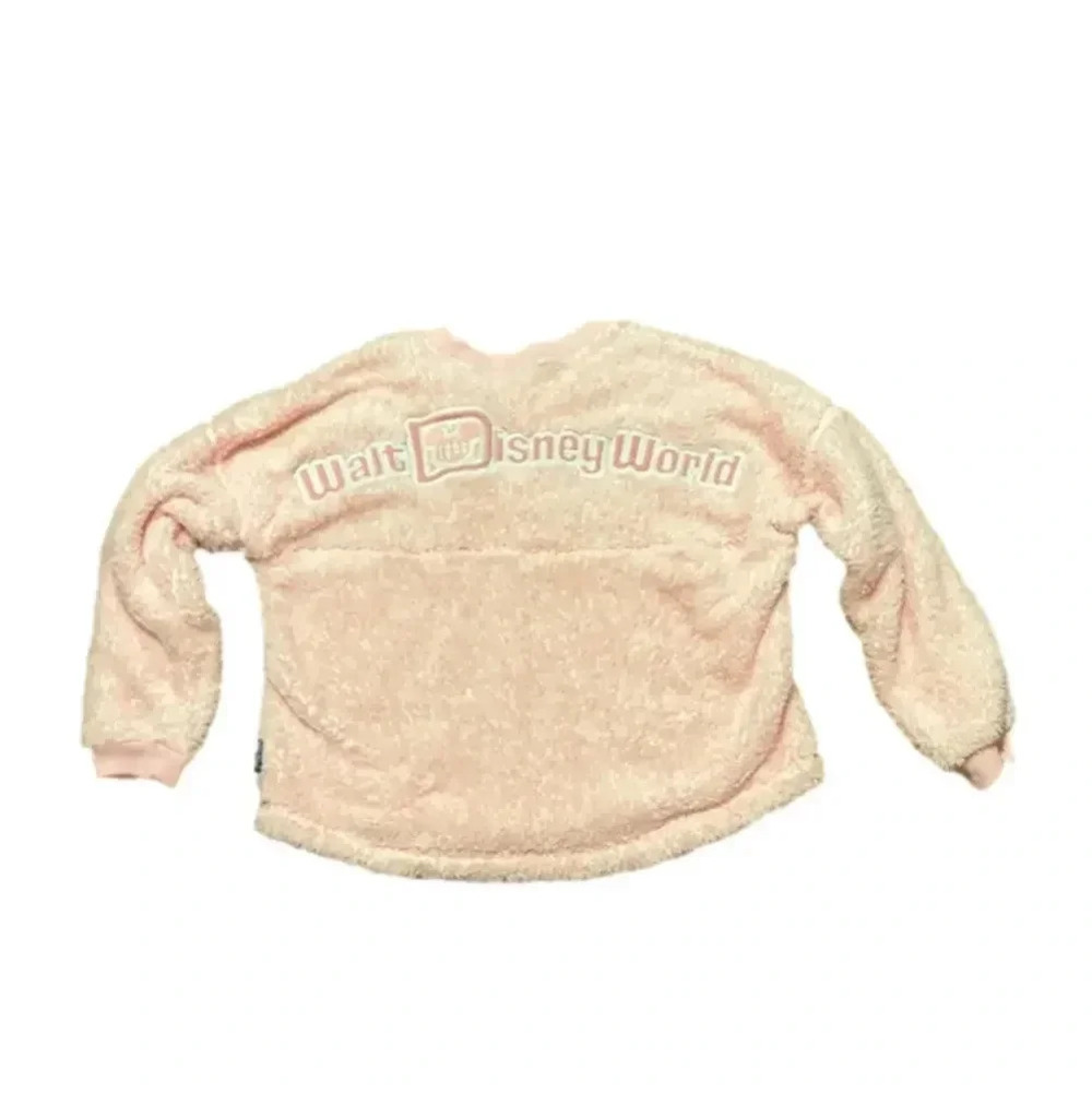 DISNEY Walt Disney World Pink Fuzzy Spirit Jersey Embroidered Minnie Mouse‎ XL